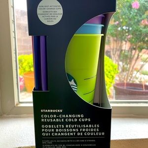 Starbucks color-changing reusable cold cups. Summer 2022 edition.